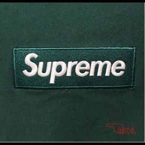 Supreme box logo crewneck green large